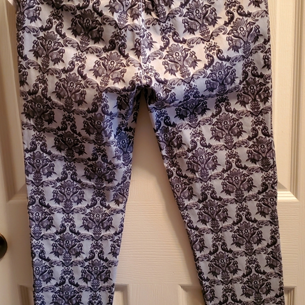Anthropologie silver gray pants size0